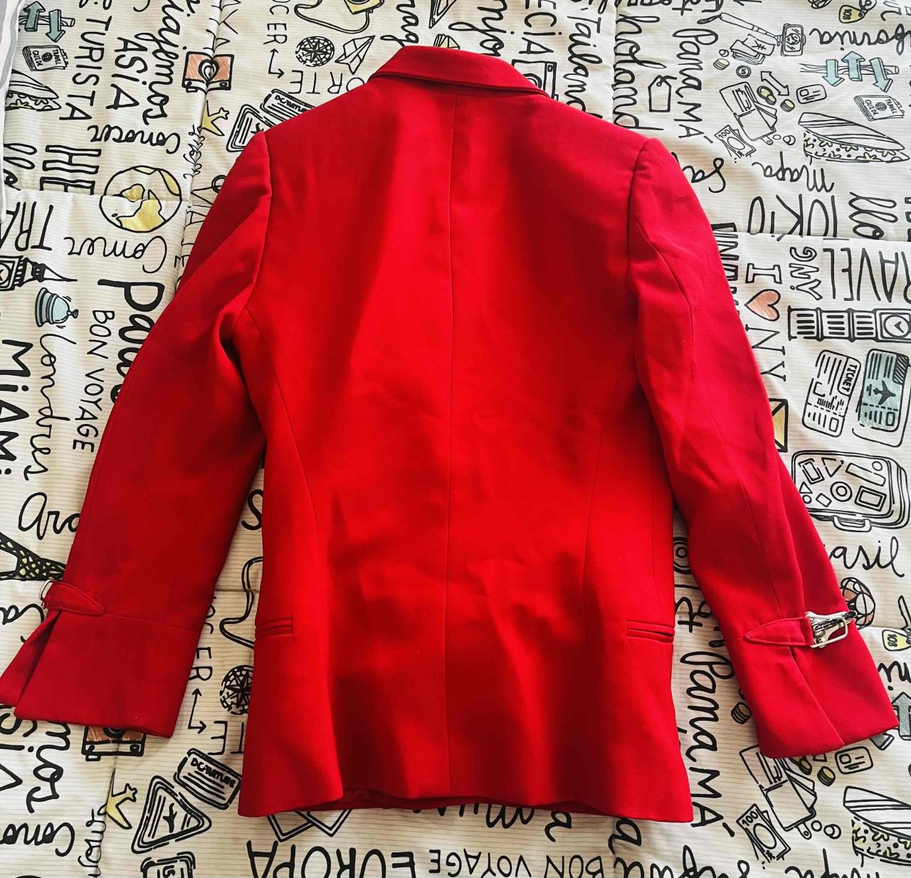 Blazer rojo elegante - miniatura 3