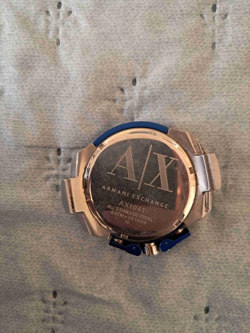 Reloj plateado A|X con cronógrafo - miniatura 2