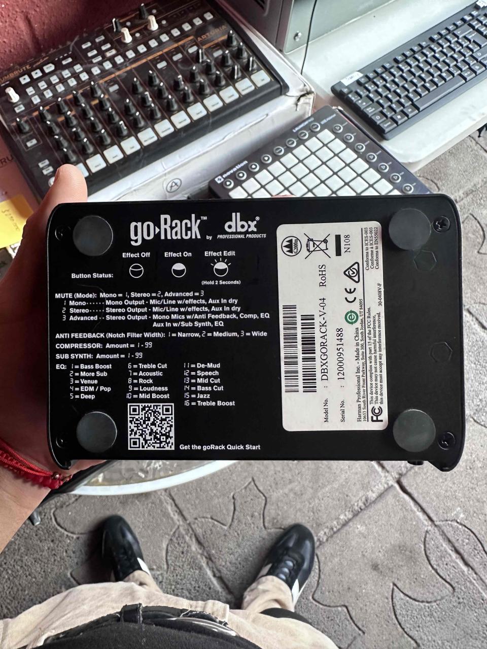 Procesador de audio dbx goRack - miniatura 3