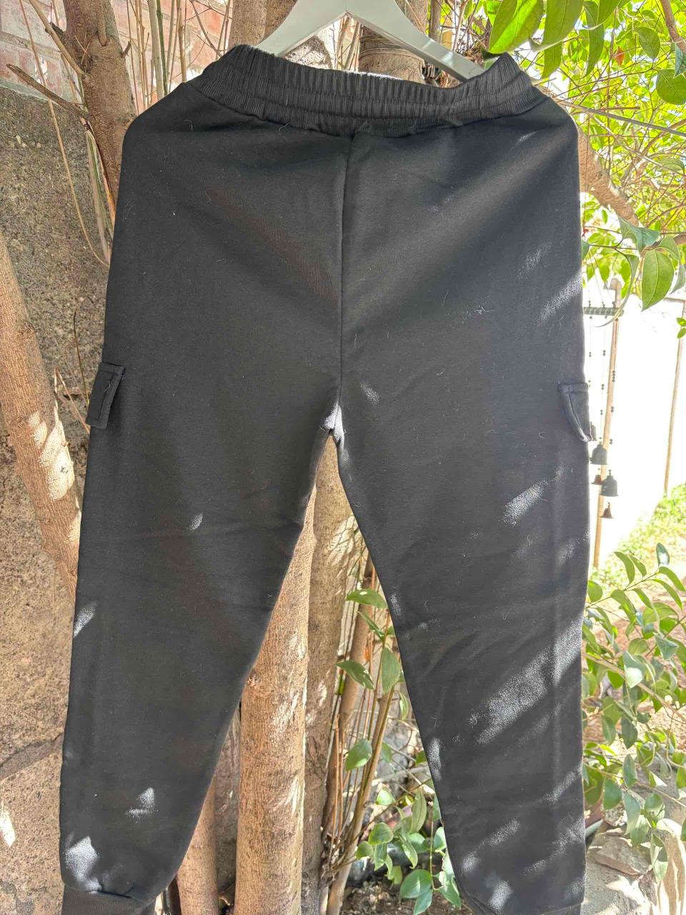 Pantalón jogger negro casual - miniatura 2