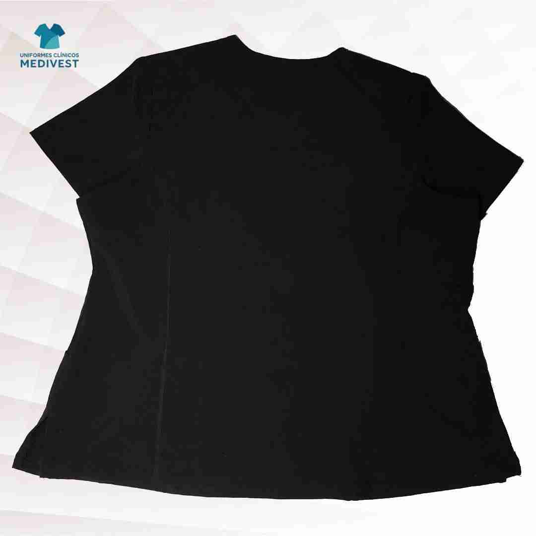 Blusa clínica negra Allura - miniatura 2