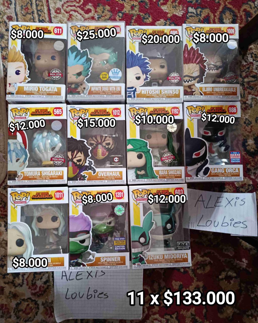 Set figuras My Hero Academia