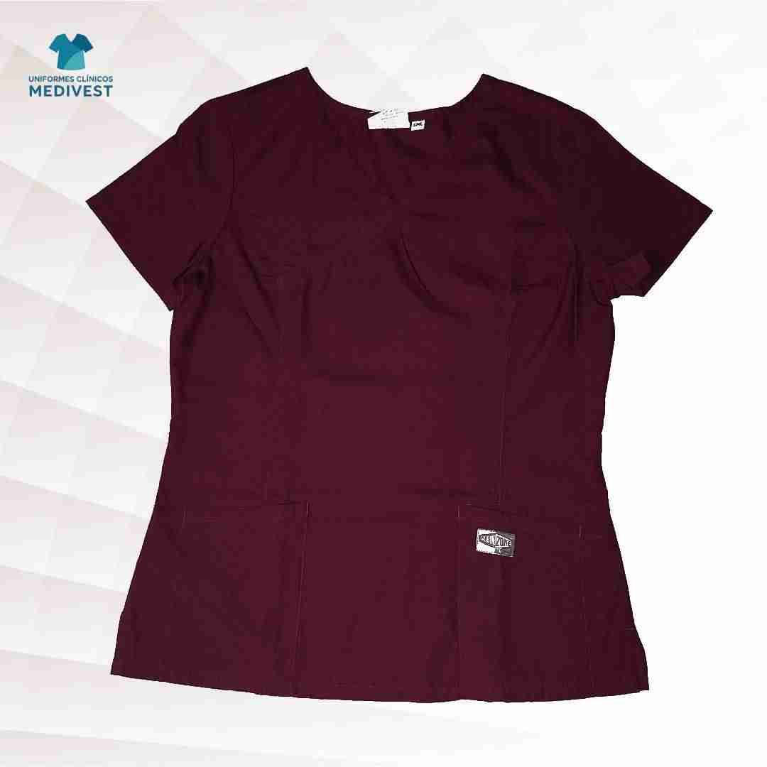 Blusa clínica burdeo - miniatura 1
