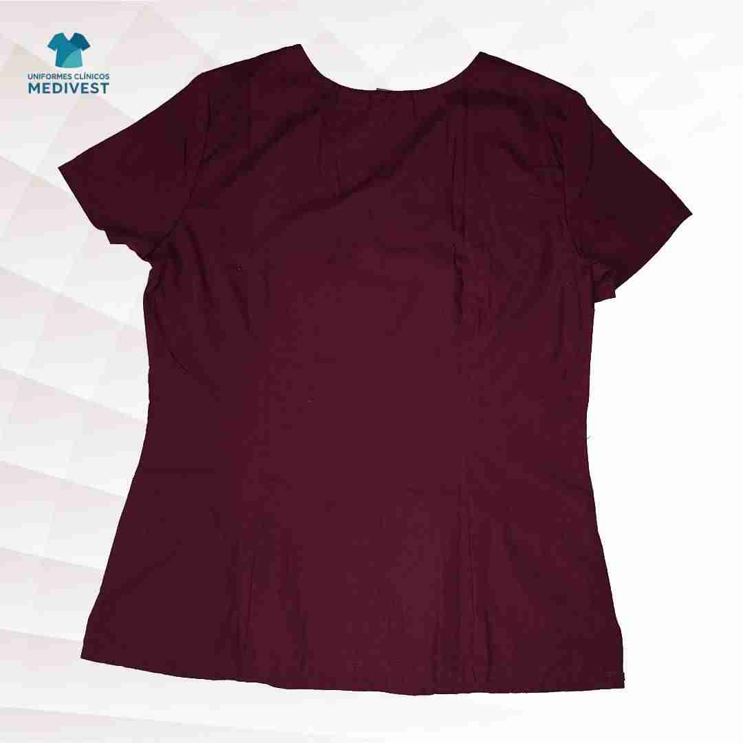 Blusa clínica burdeo - miniatura 2