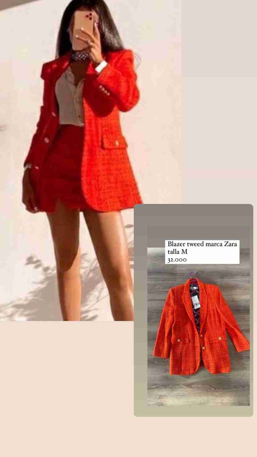 Blazer a cuadros Zara nuevo - miniatura 2