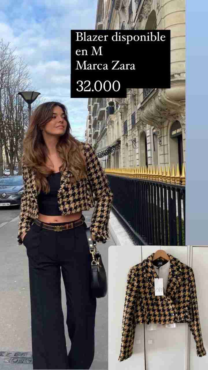Blazer a cuadros Zara nuevo - miniatura 3