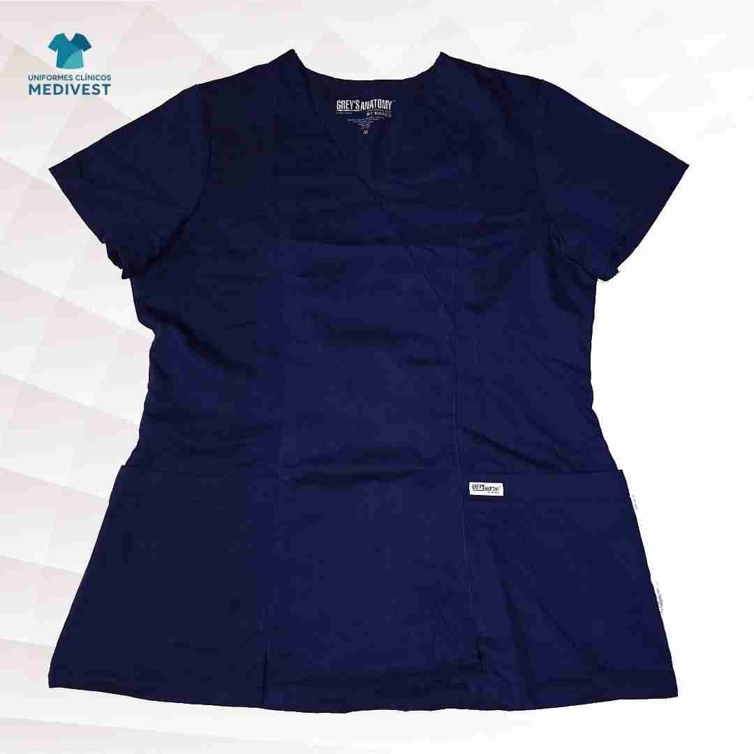 Blusa clínica azul oscuro - miniatura 1