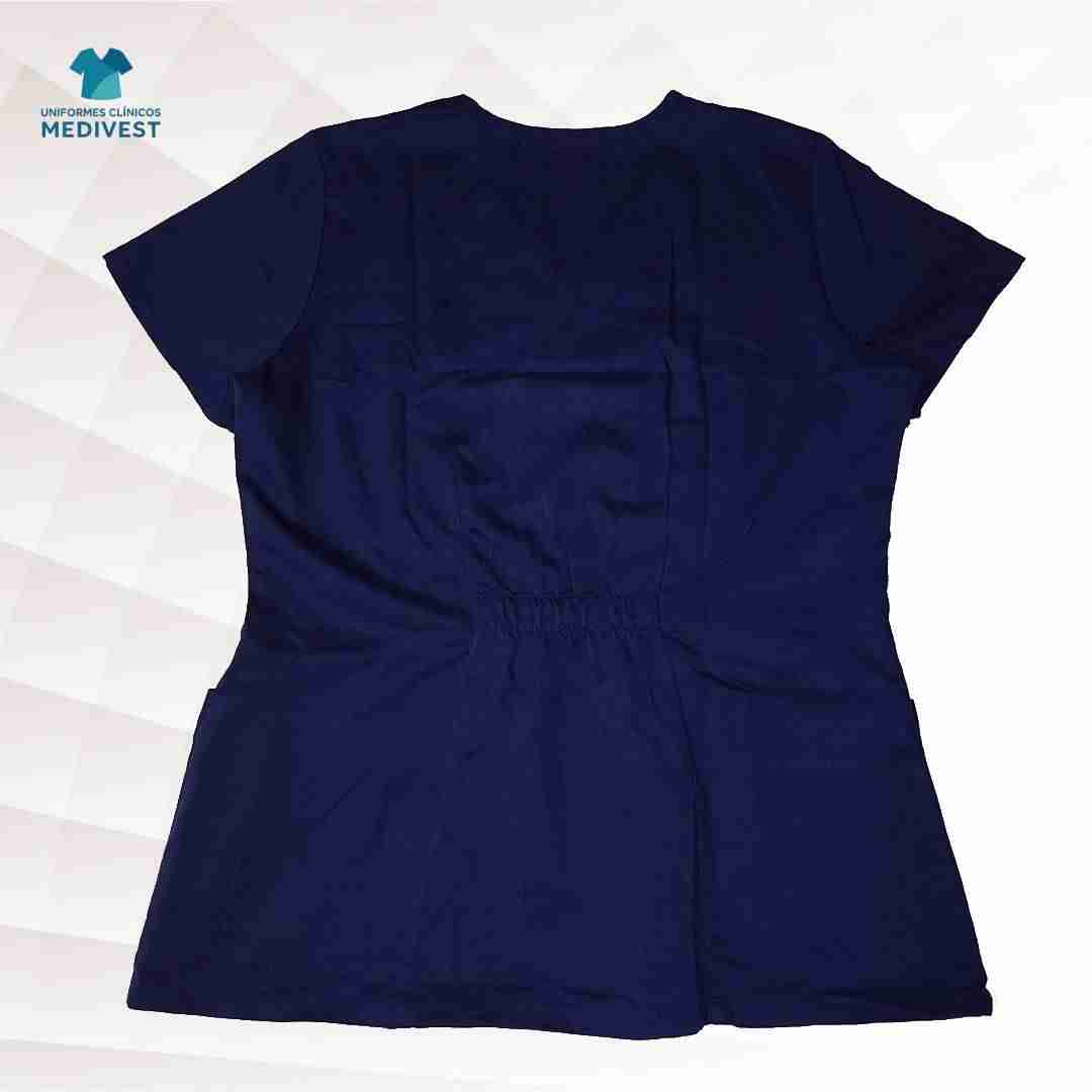 Blusa clínica azul oscuro - miniatura 2