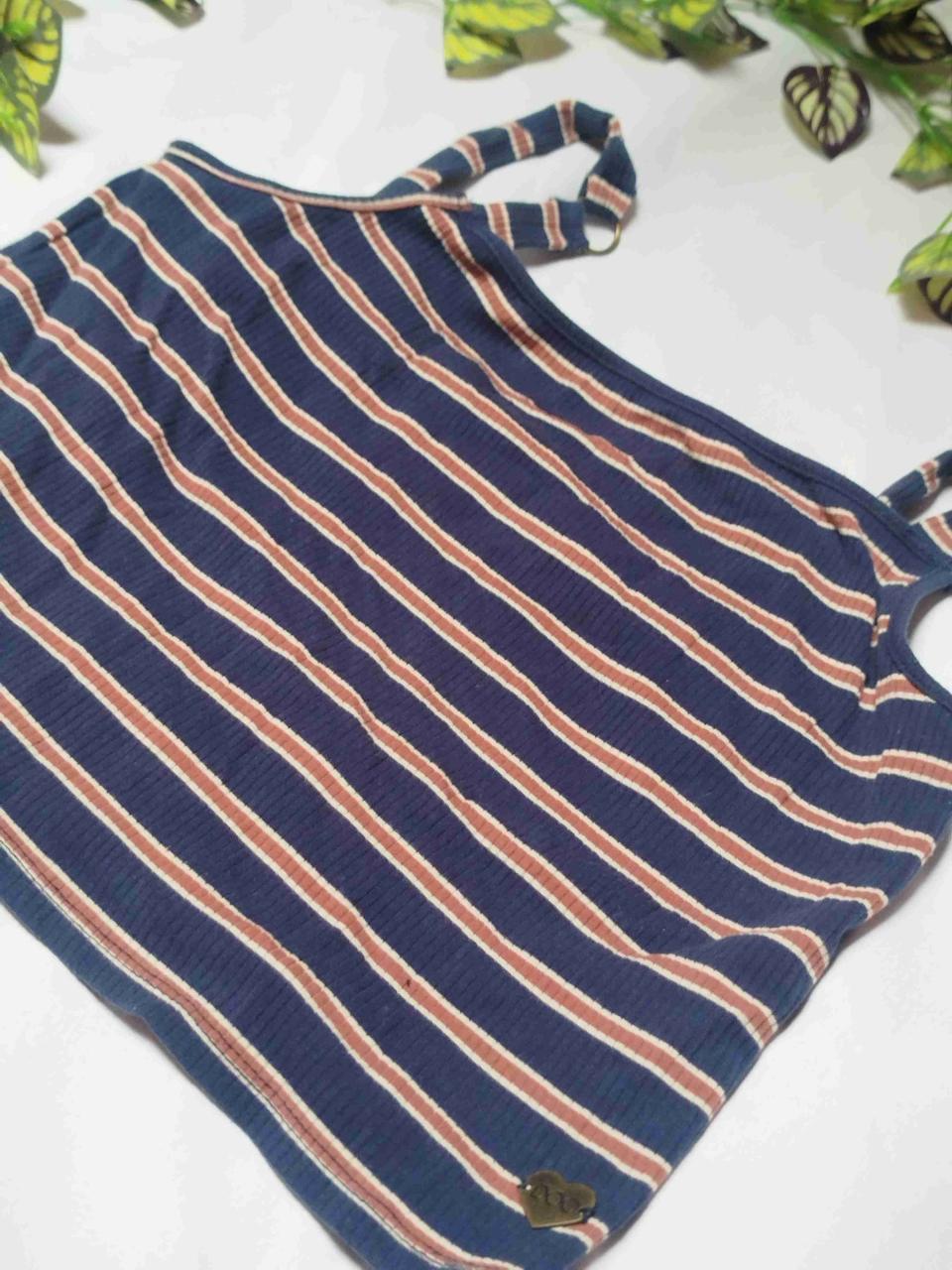 Polera sin mangas rayada azul - miniatura 1