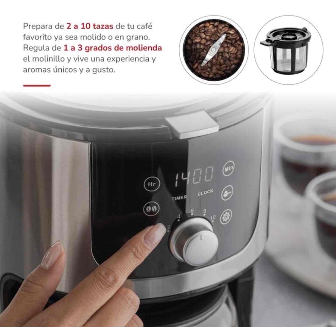Cafetera grano digital Thomas TH-145DMi - miniatura 3