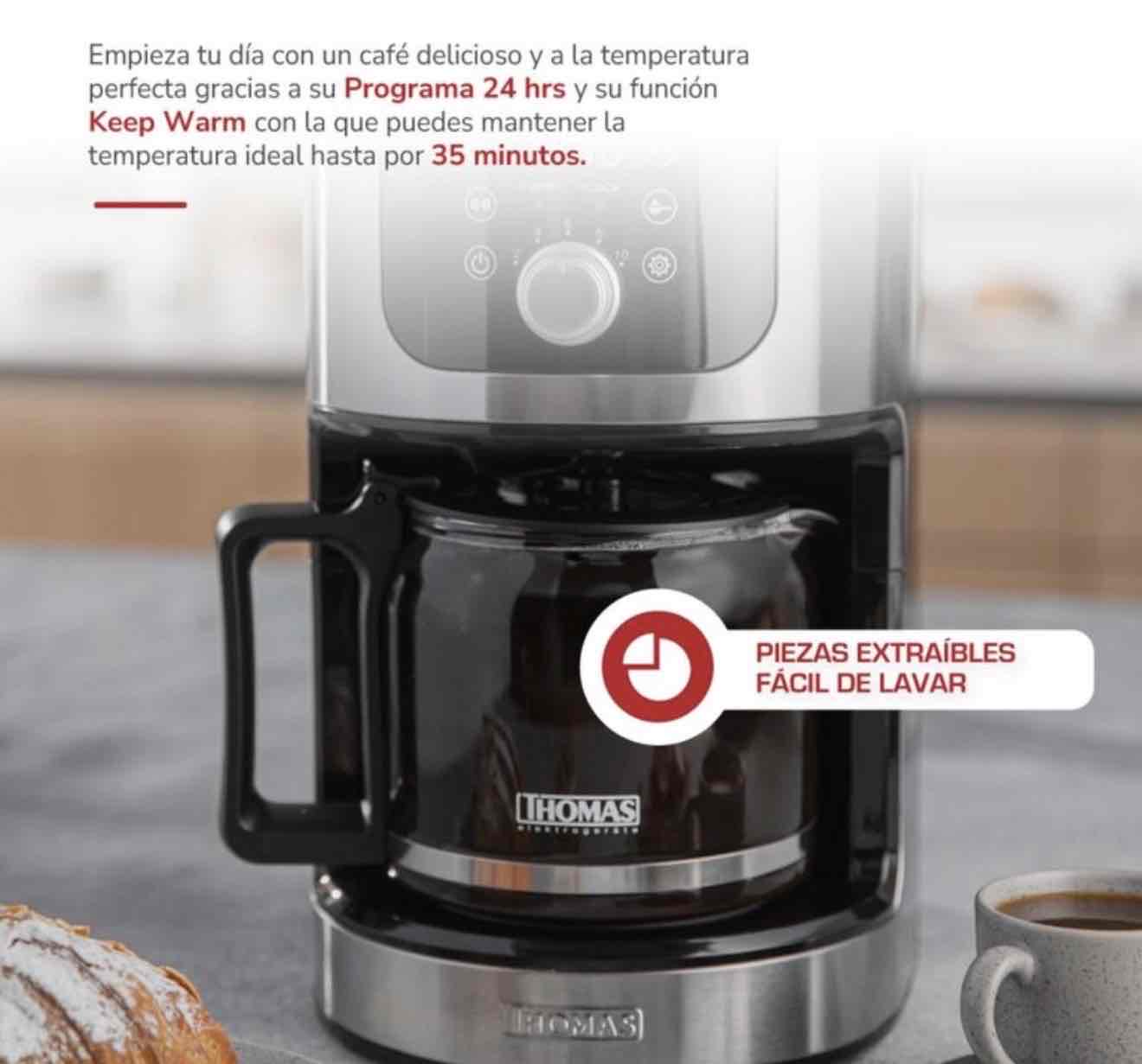 Cafetera grano digital Thomas TH-145DMi - miniatura 4