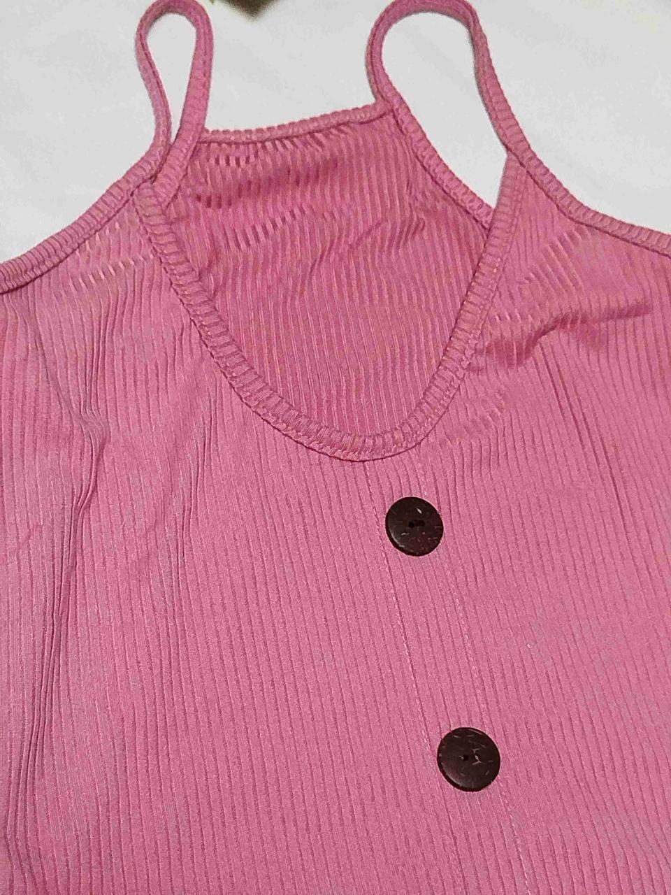 Top rosado con botones - miniatura 2
