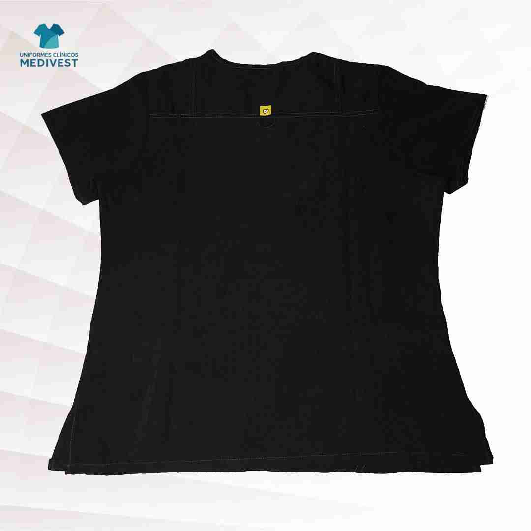 Blusa clínica negra Medivest - miniatura 2
