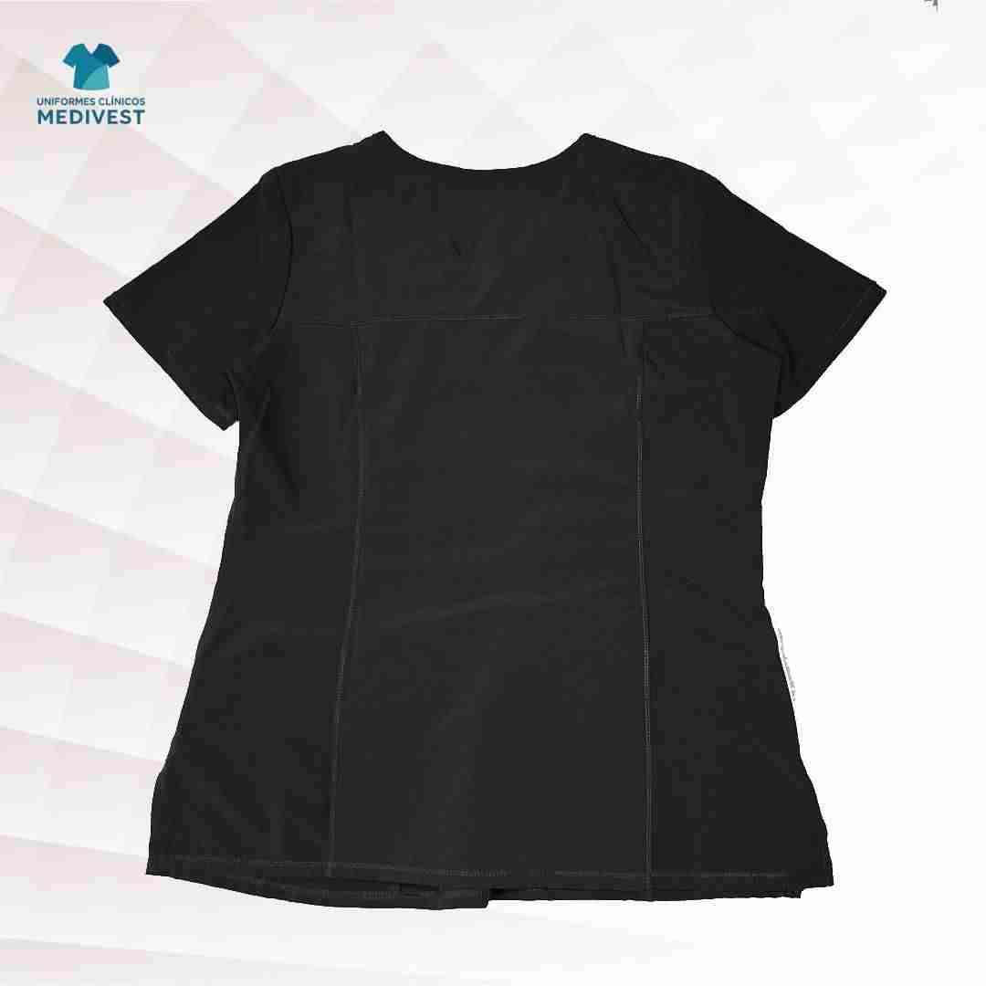 Blusa clínica negra Medivest - miniatura 2
