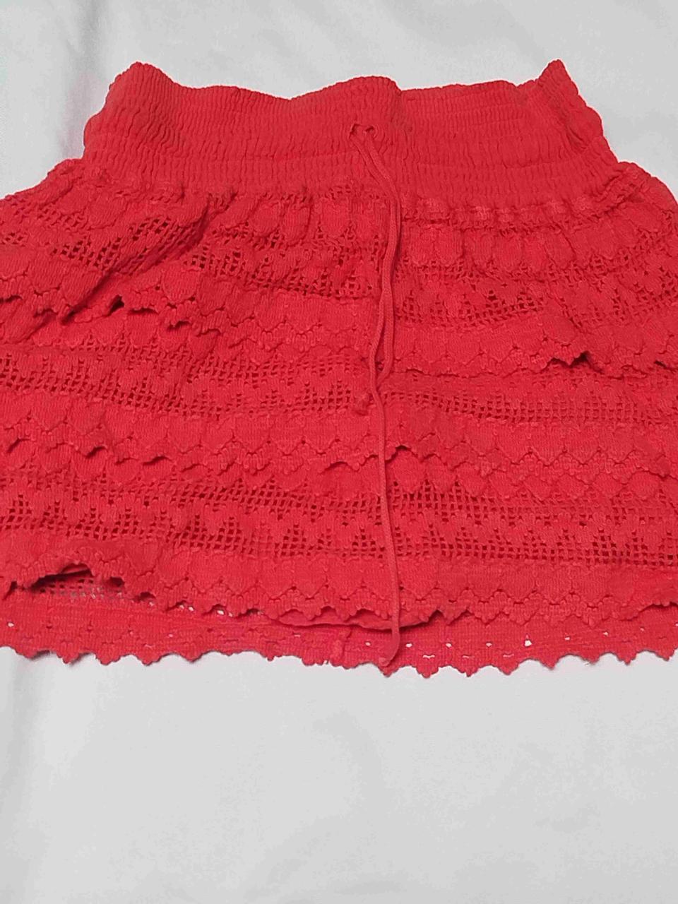 Falda encaje roja - miniatura 2