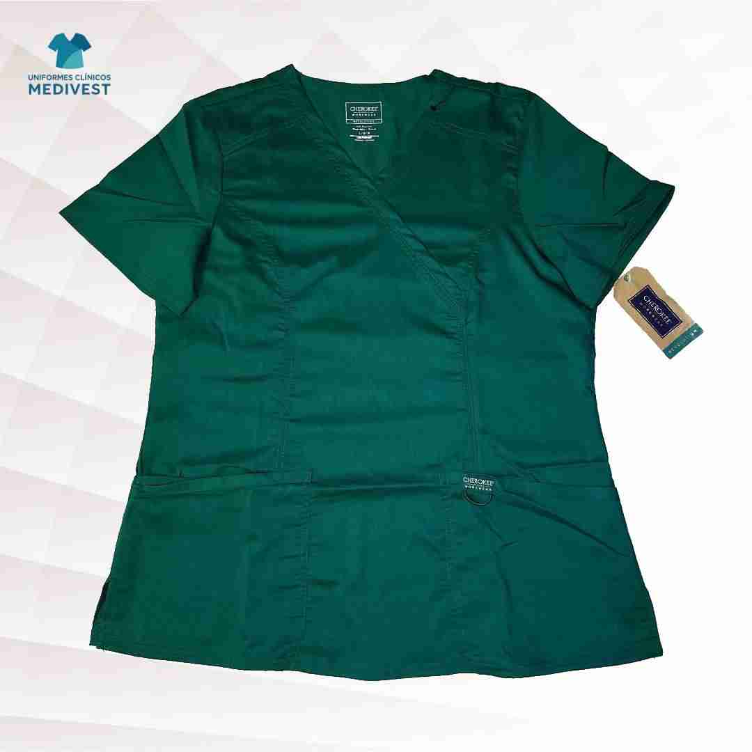 Blusa clínica verde Cherokee - miniatura 1
