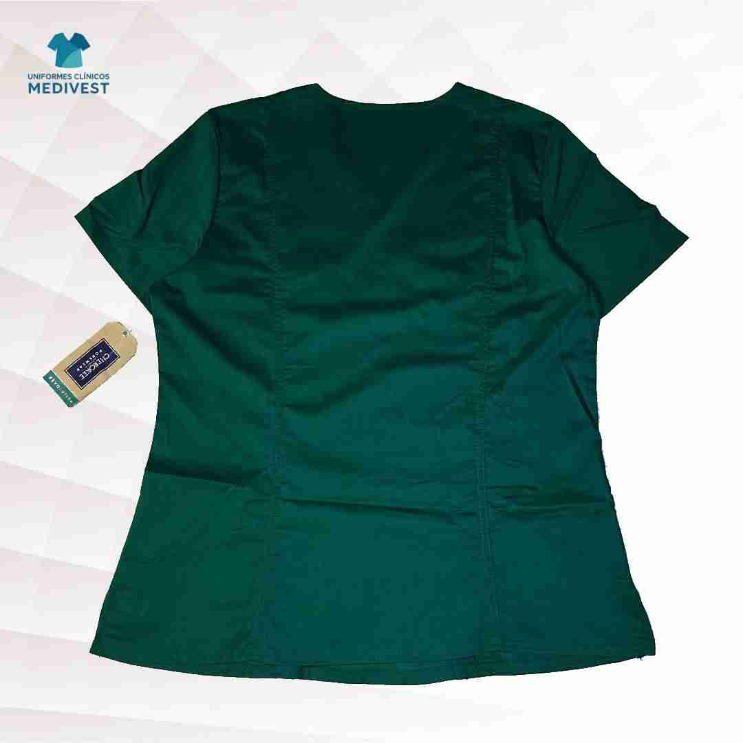 Blusa clínica verde Cherokee - miniatura 2