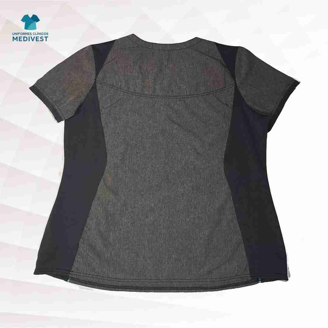 Blusa clínica gris y negra - miniatura 2