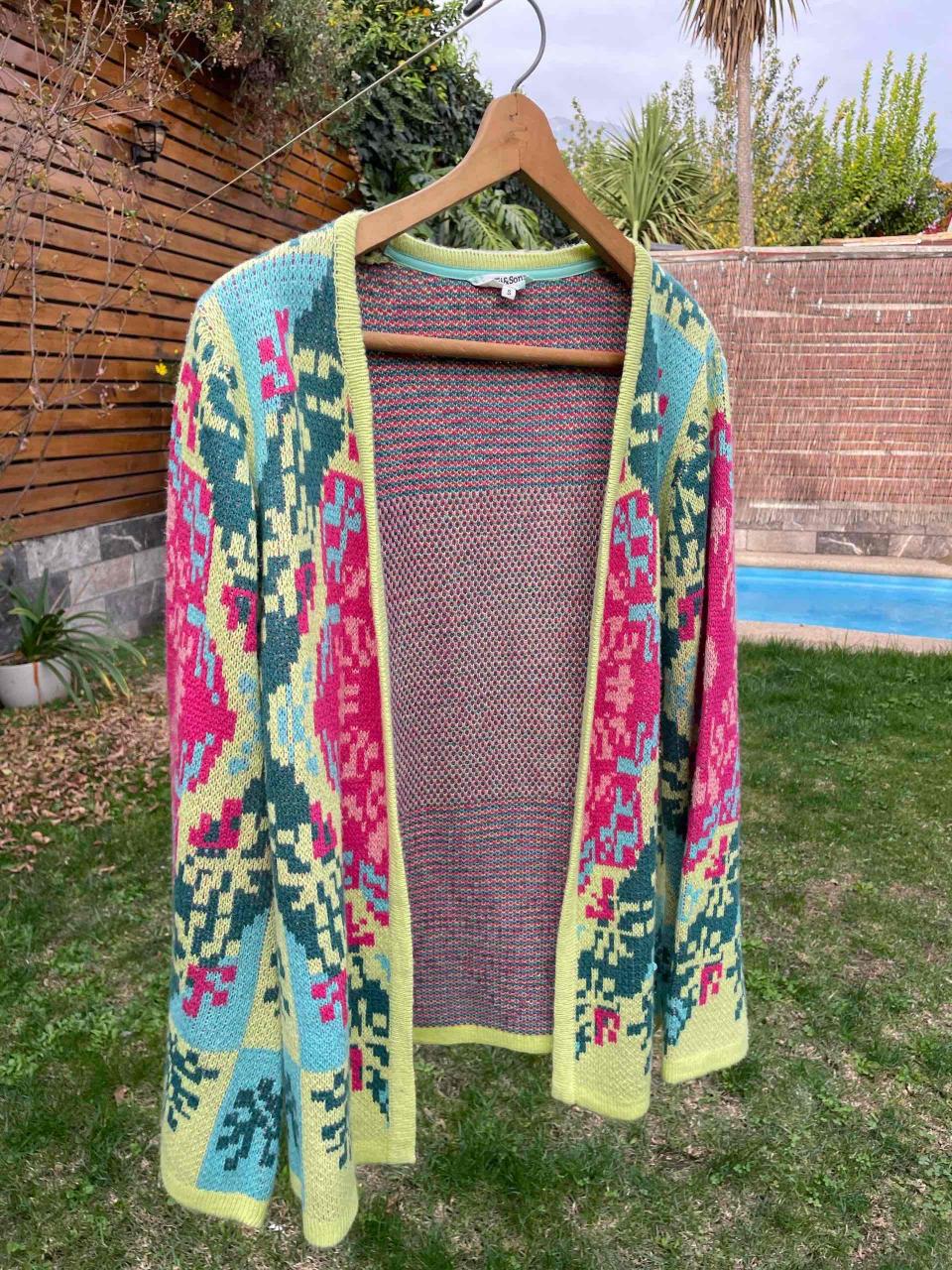 Cardigan estampado colorido - miniatura 1