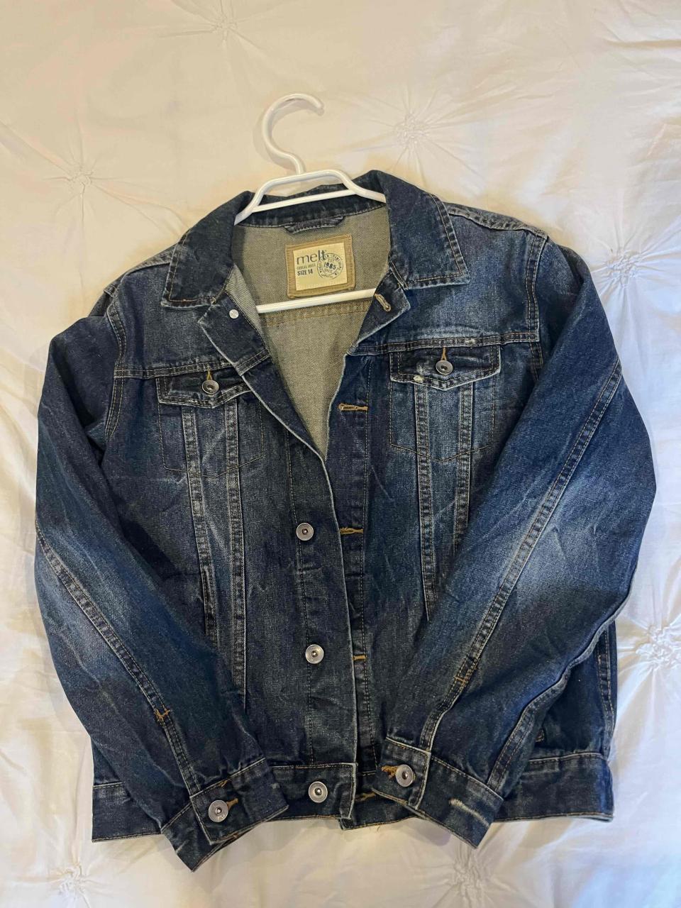 Chaqueta de mezclilla azul - miniatura 1