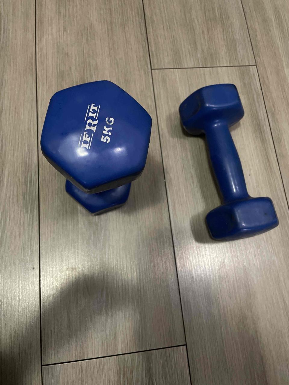 Mancuernas de entrenamiento azul - miniatura 3
