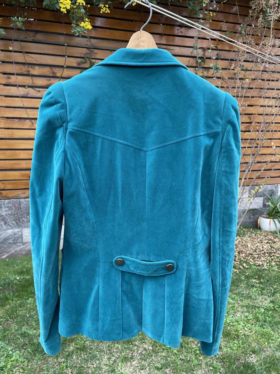 Blazer de terciopelo verde - miniatura 3