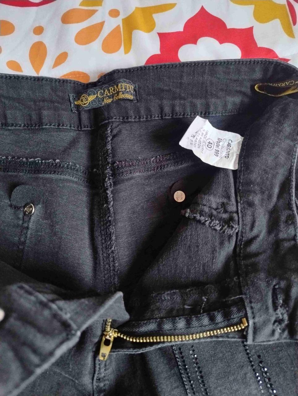 Jeans negros Carmelo mujer - miniatura 1
