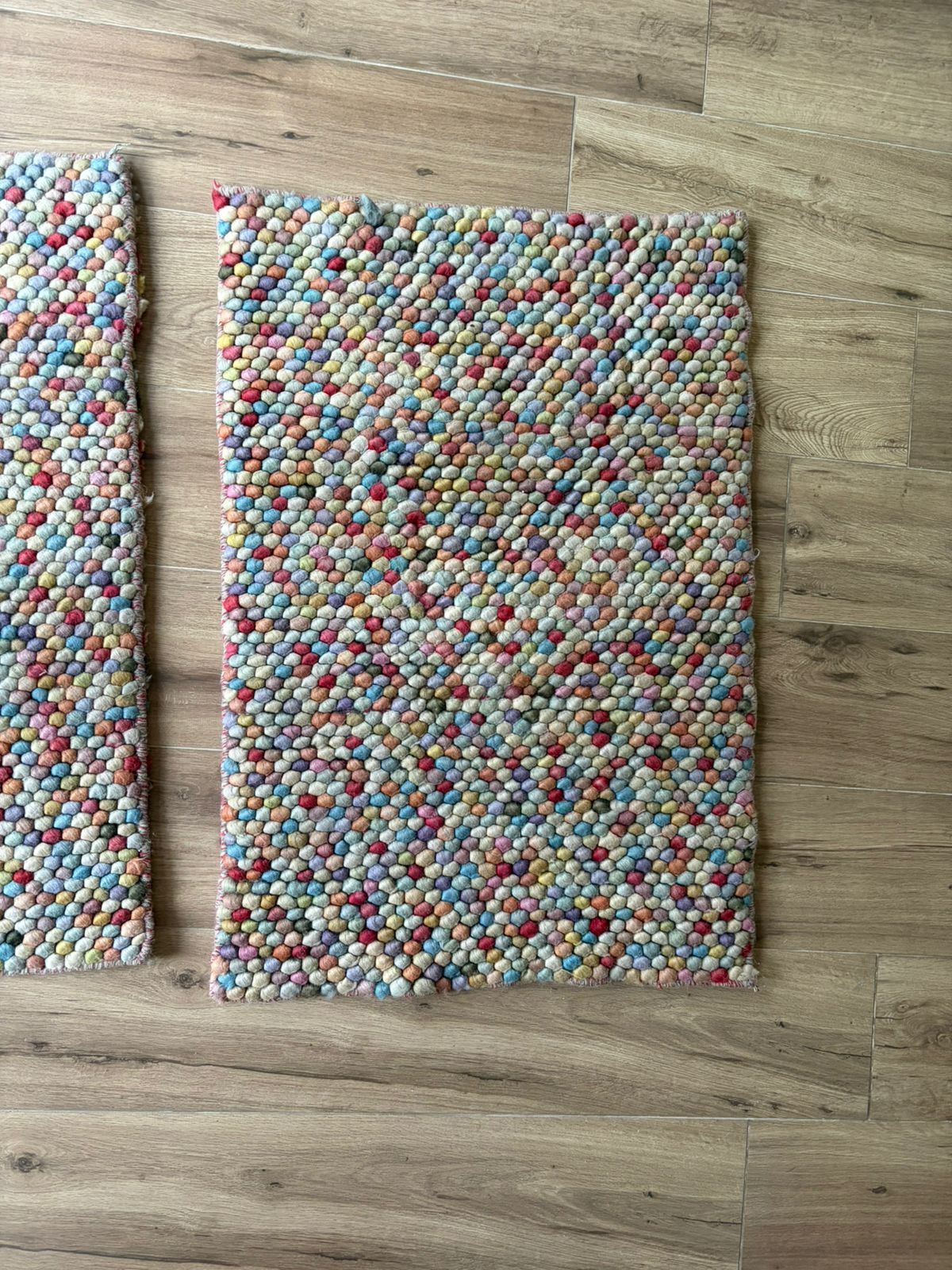 Alfombra de lana multicolor - Bajada de Cama - miniatura 1