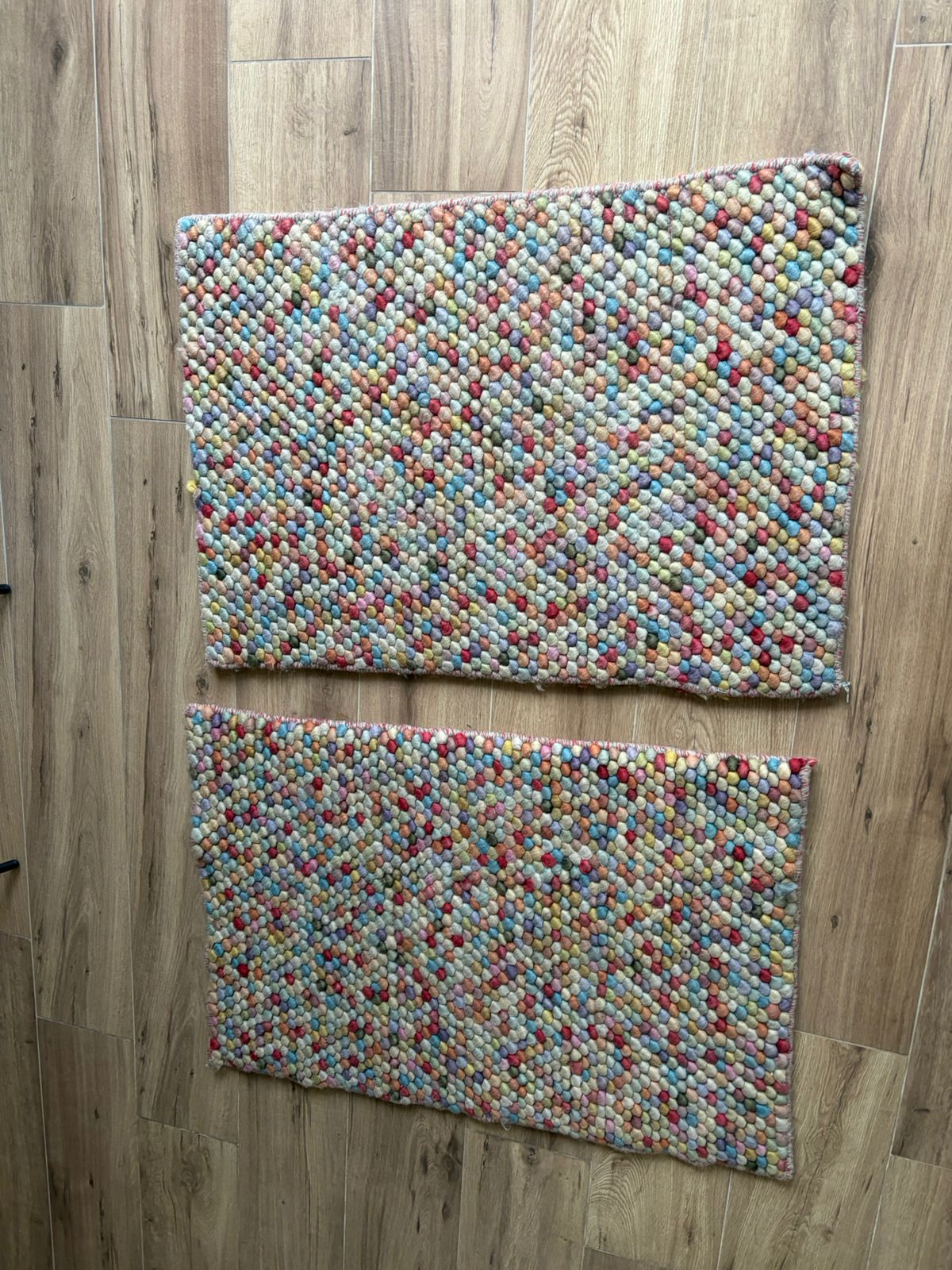 Alfombra de lana multicolor - Bajada de Cama - miniatura 2