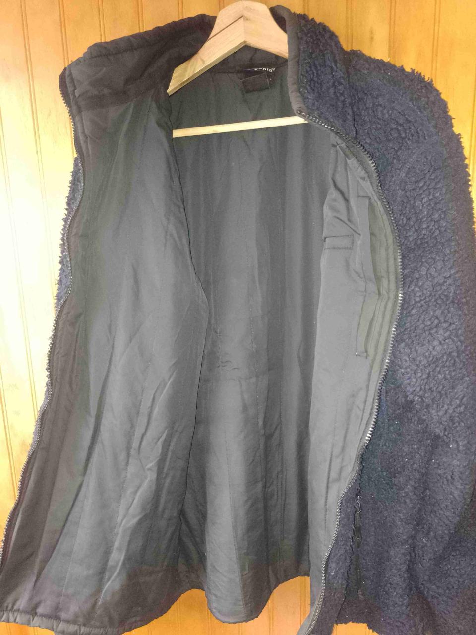 Chaqueta polar azul con cierre - miniatura 4