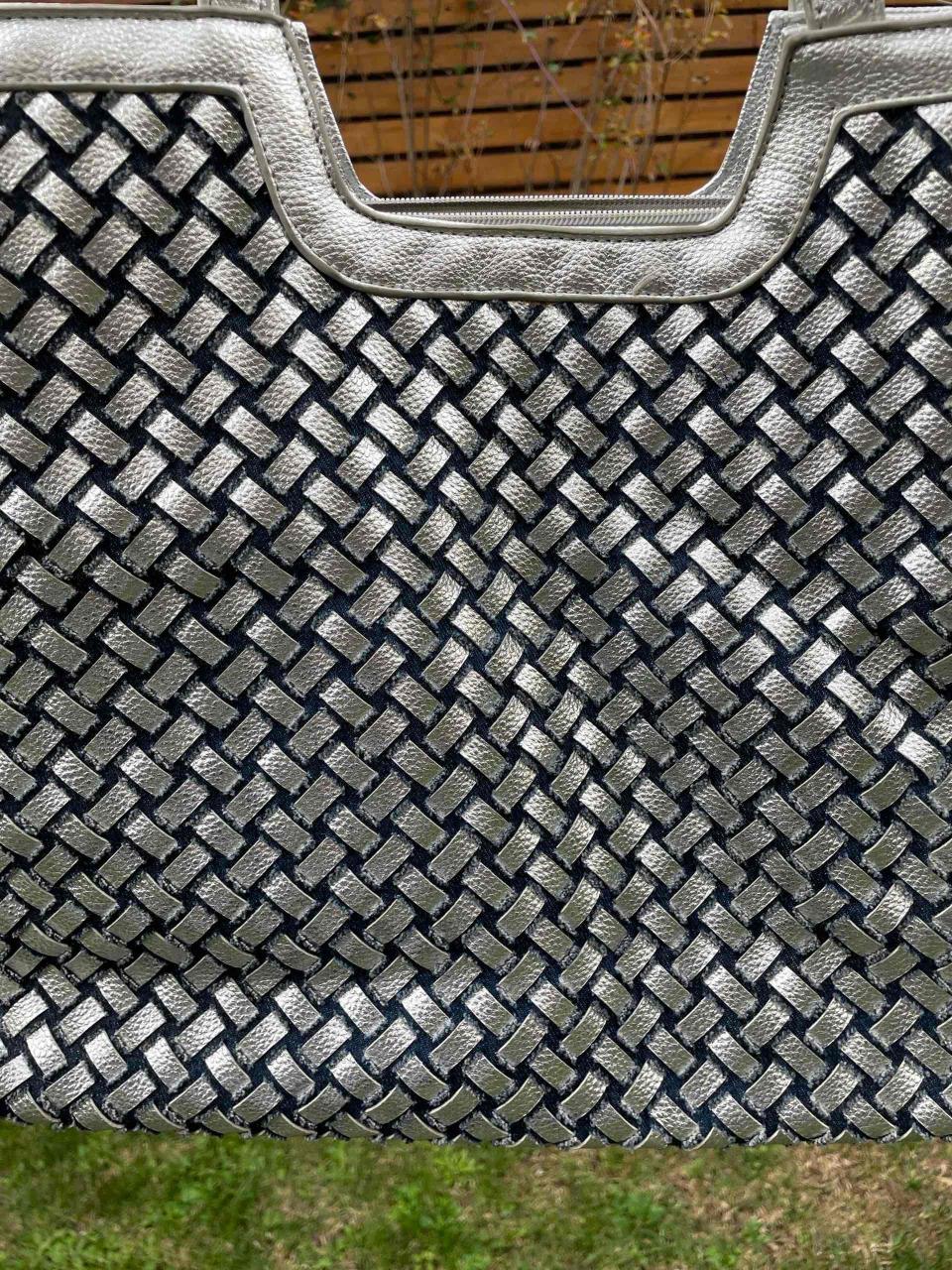 Cartera azul con pedrería - miniatura 4