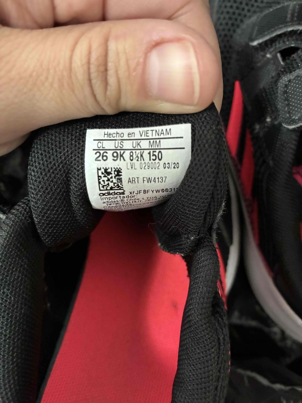 Zapatillas deportivas negras infantil Adidas - miniatura 4
