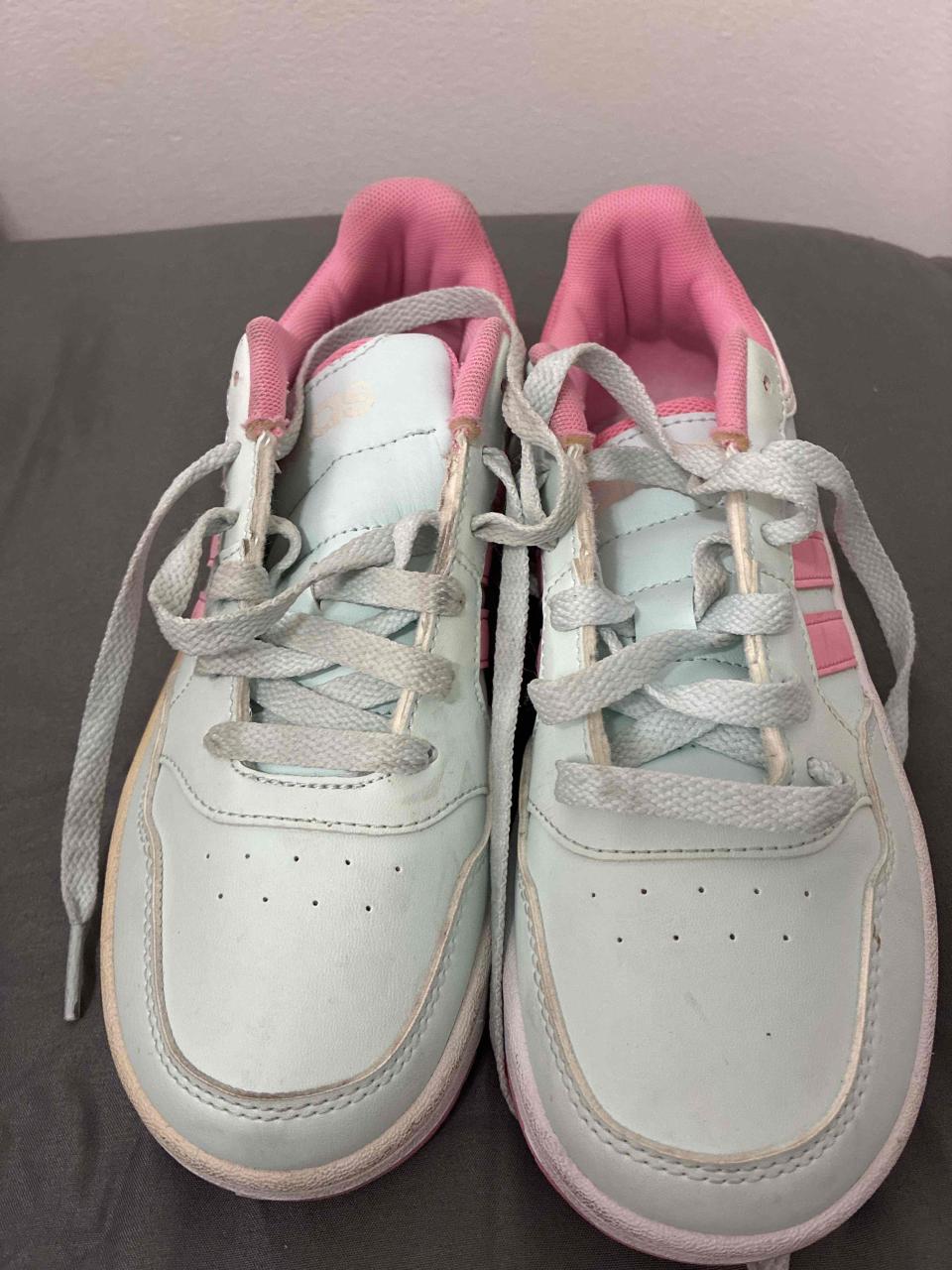 Zapatillas Adidas rosadas y celestes 33 - miniatura 2