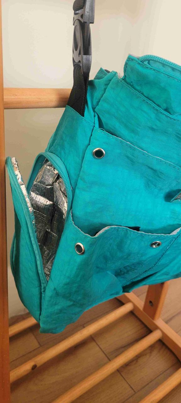 Bolso maternidad verde - miniatura 3