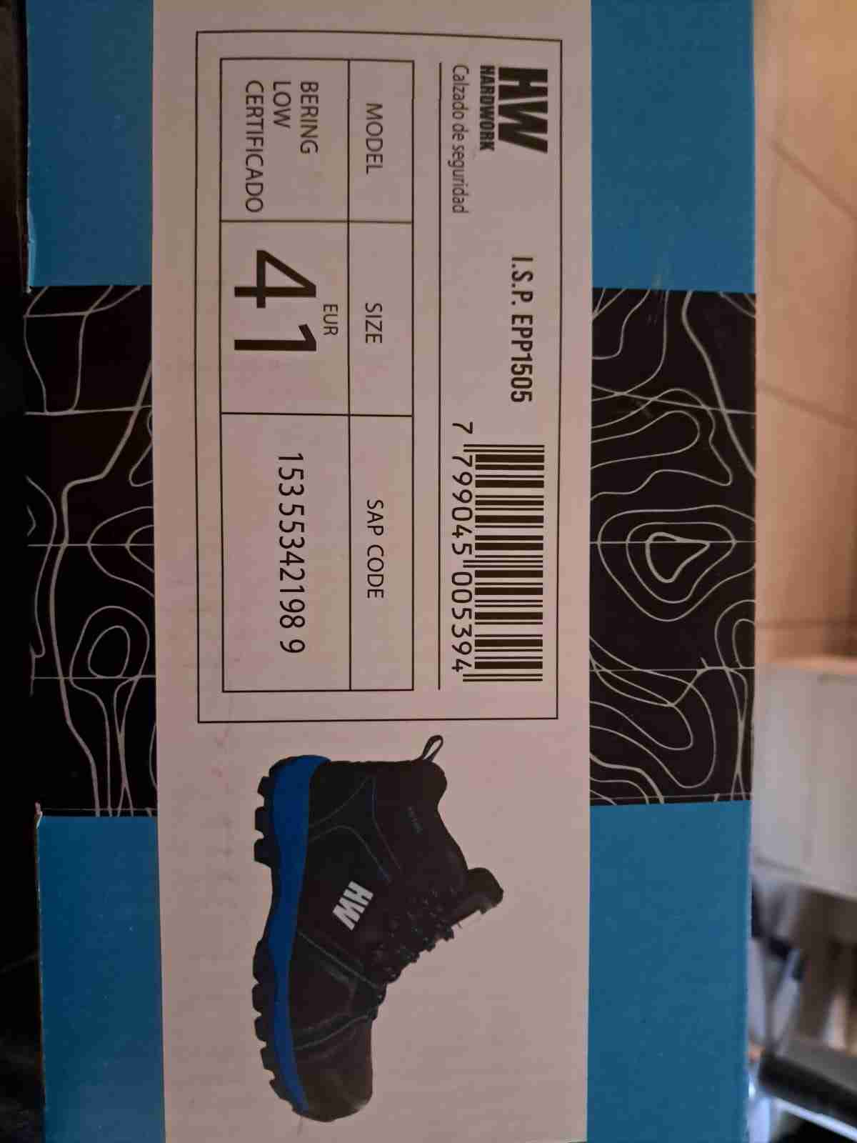 Botas de senderismo negras y azules - miniatura 2