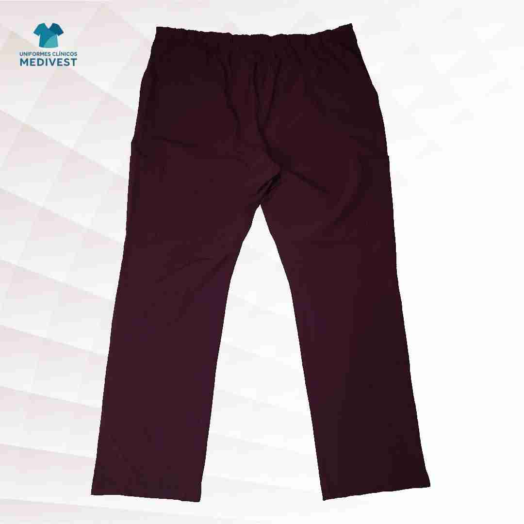 Pantalones clínicos burdeos - miniatura 2