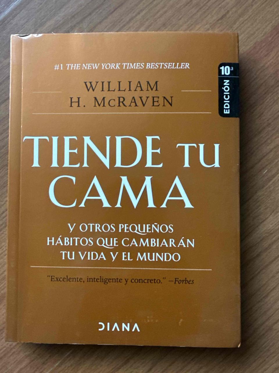 Libro 'Tiende tu cama' de William H. McRaven