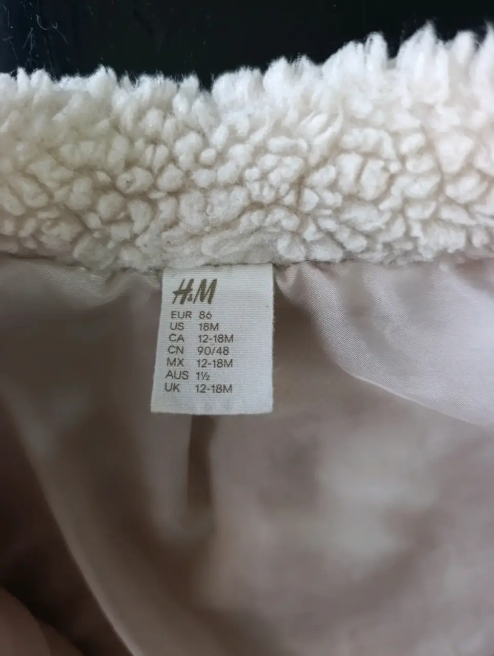 Chaqueta de polar talla 12 a 18 Meses niños beige - miniatura 4