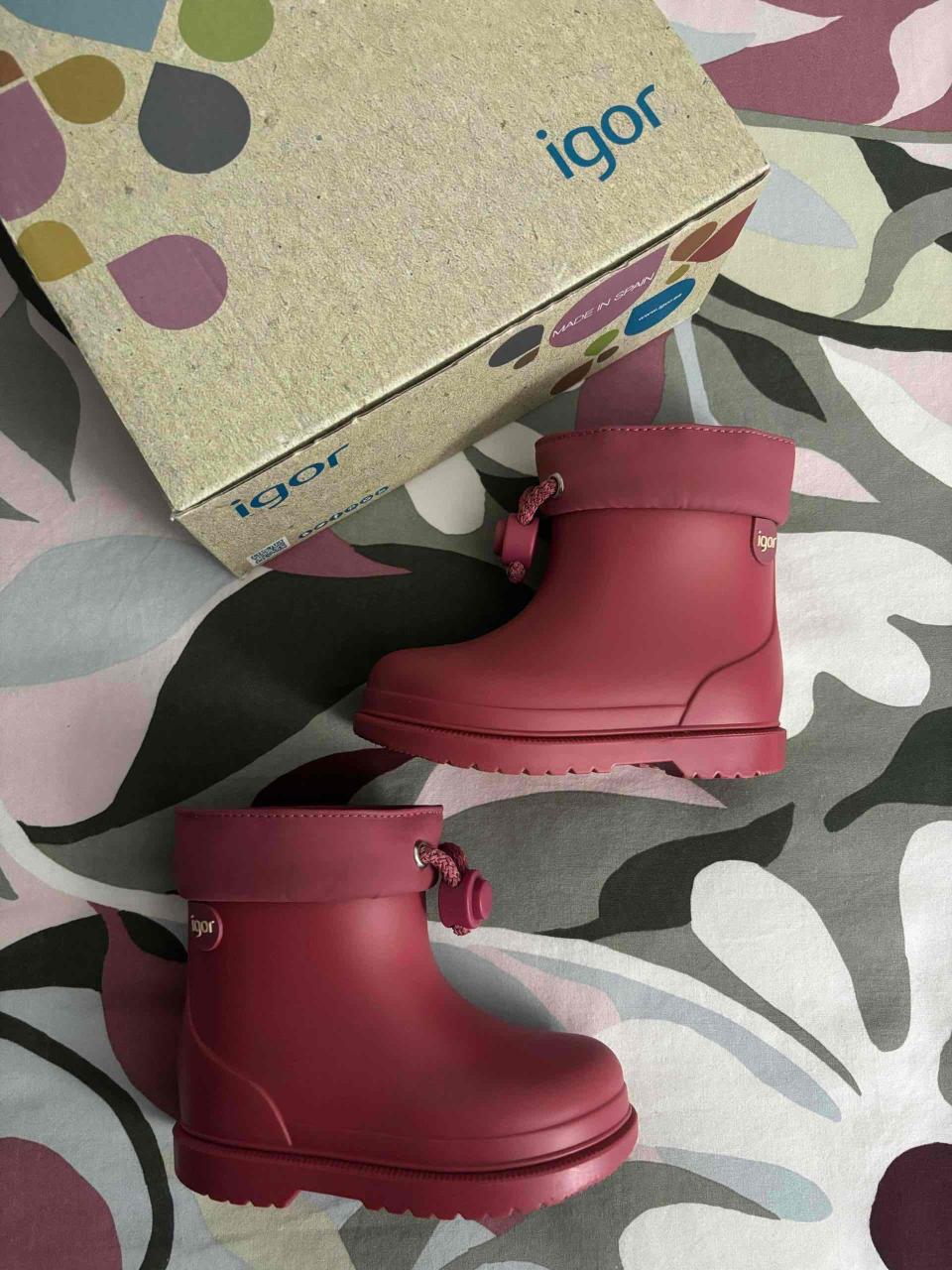 Botas impermeables rosas para niños - miniatura 4