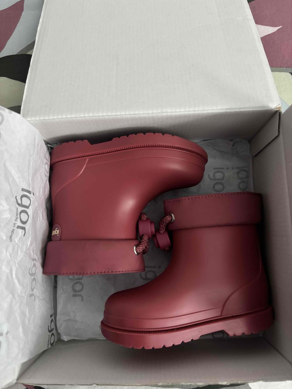 Botas impermeables rosas para niños - miniatura 6