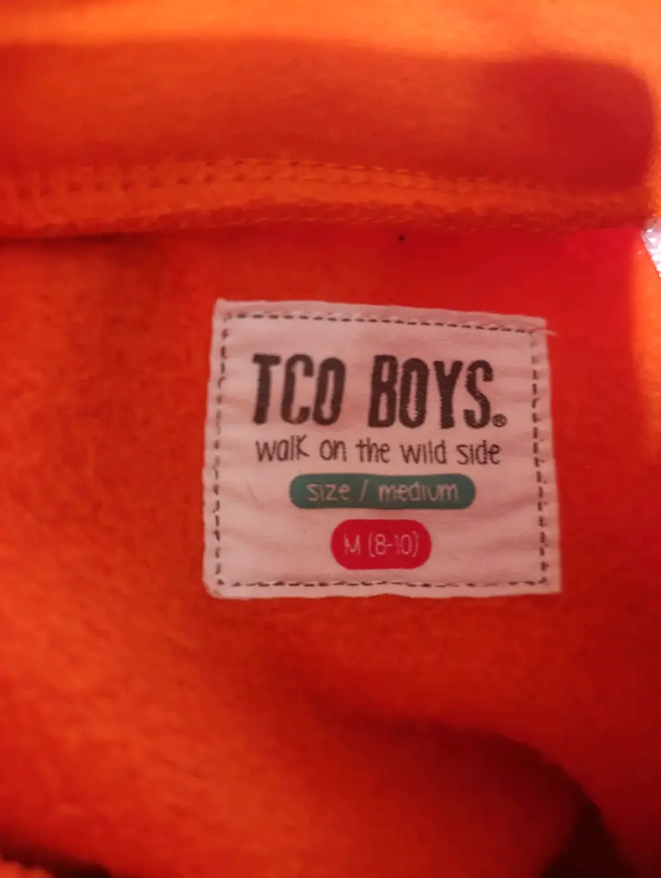 Polerón naranjo con diseño estampado talla 8-10 - miniatura 3