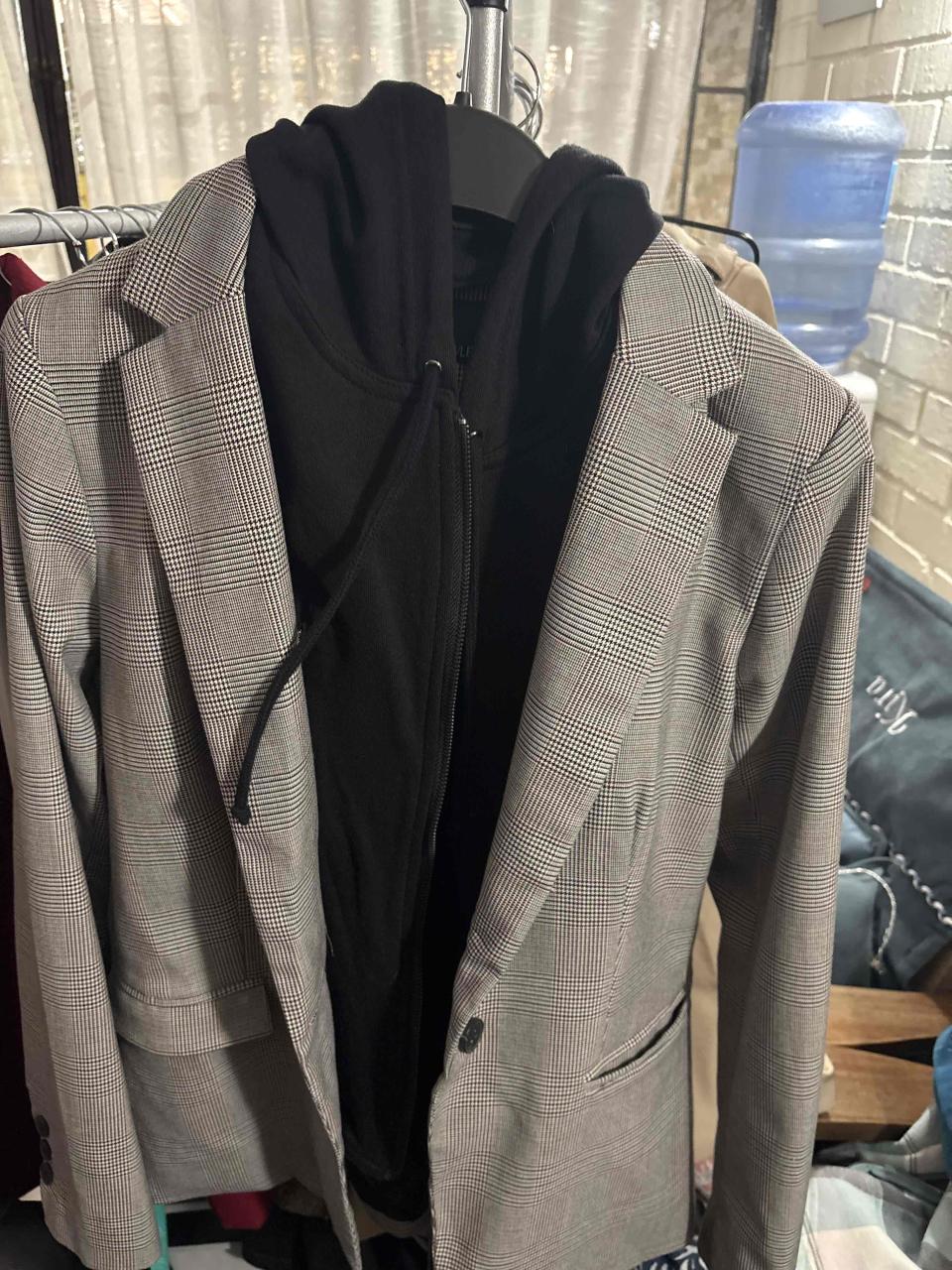 Blazer de cuadro negro - miniatura 3