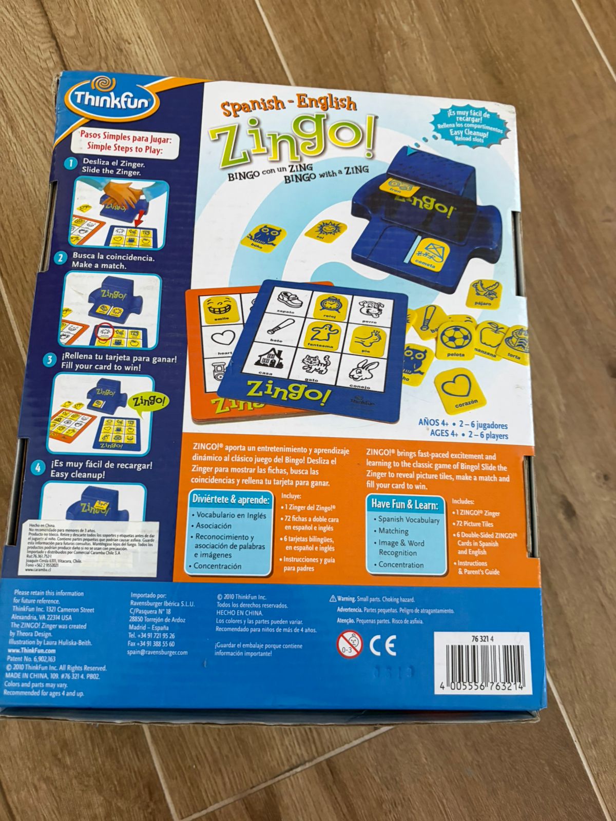 Juego de mesa Zingo bilingüe - miniatura 2