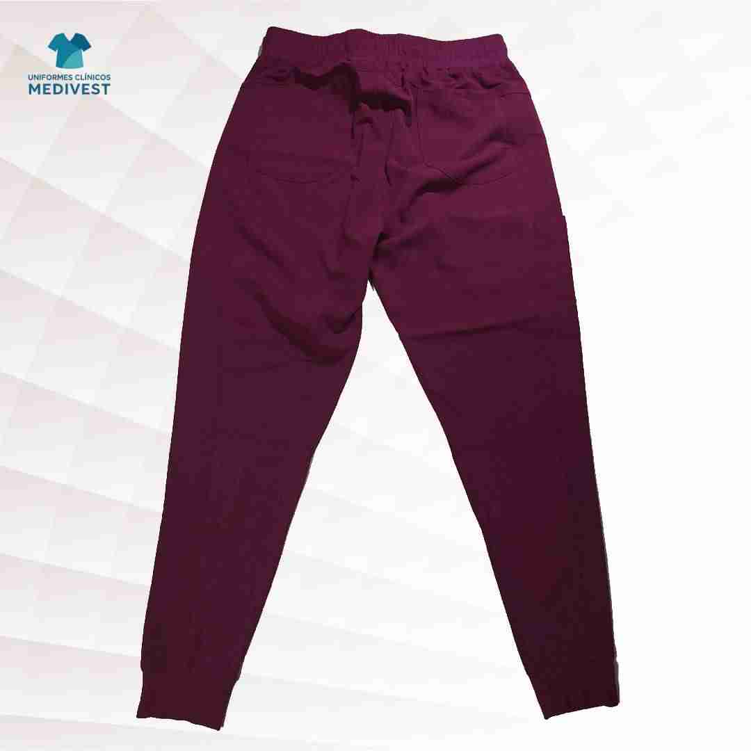 Pantalón clínico burdeo - miniatura 2