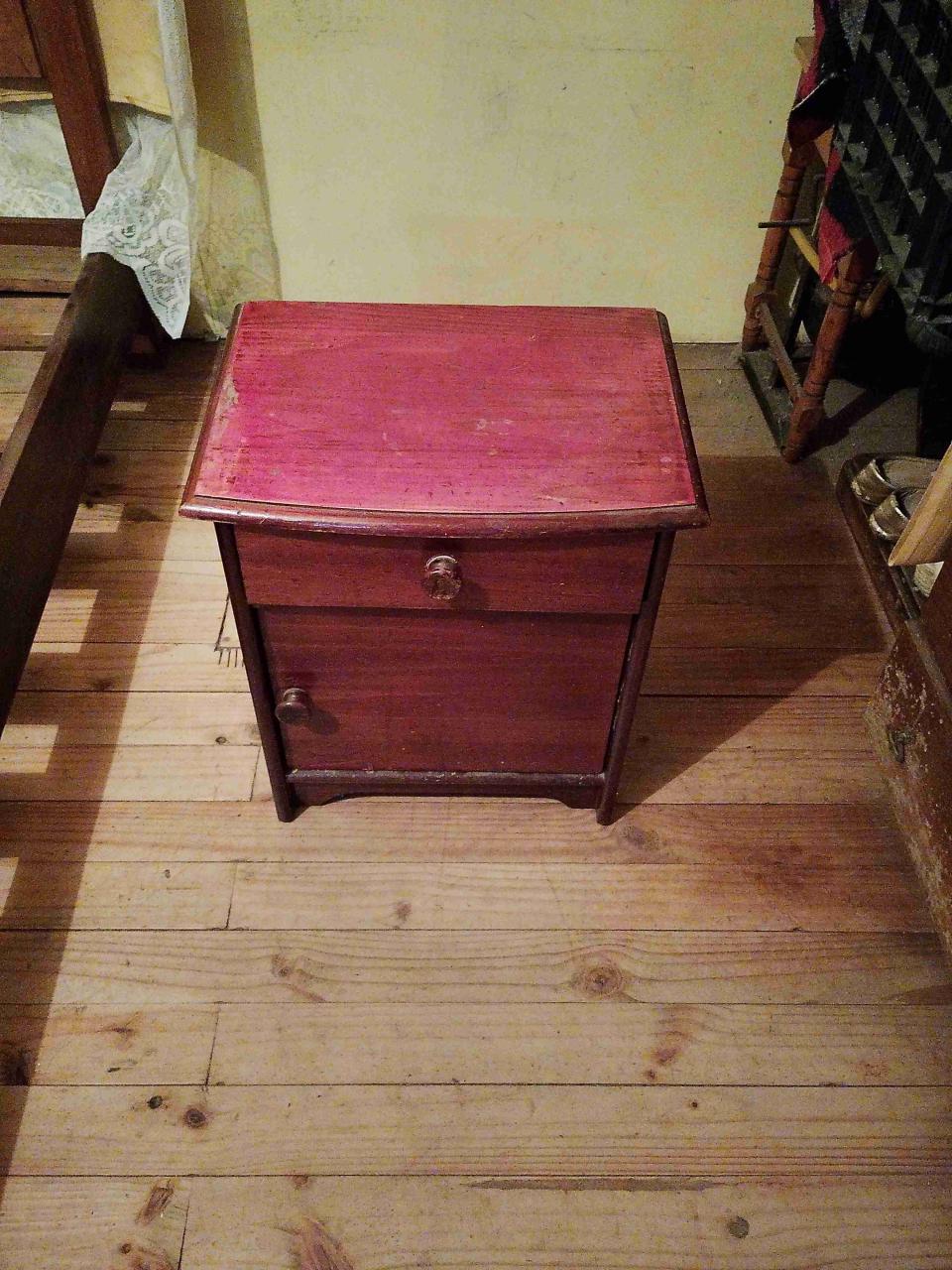 Velador de madera vintage - miniatura 1