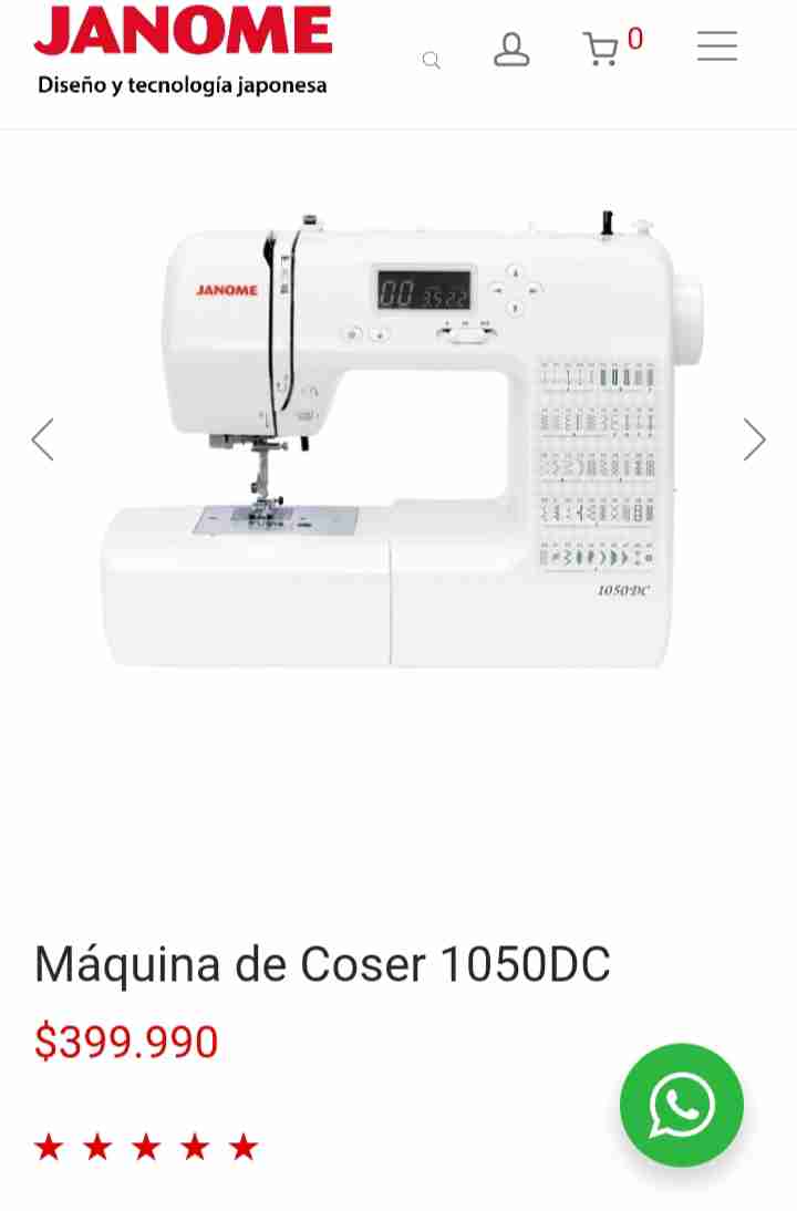 Máquina de coser Janome 1050DC - miniatura 6