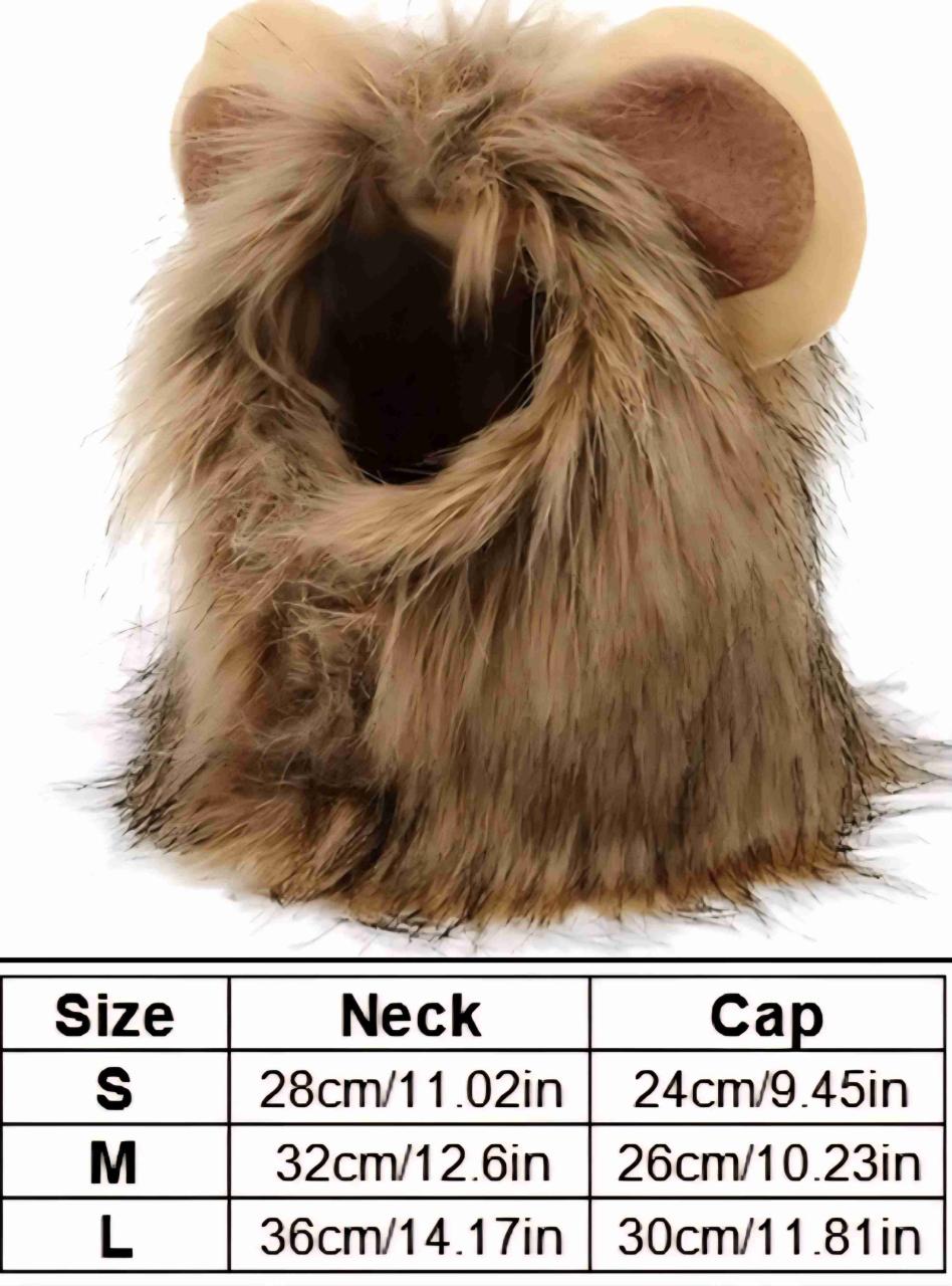 Disfraz Gorro De León, Peluca Para Perro y Gato - miniatura 2