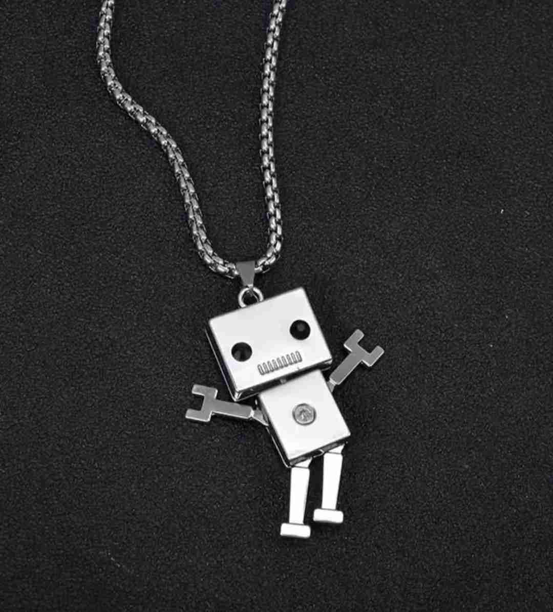 Collar con colgante de robot - miniatura 2