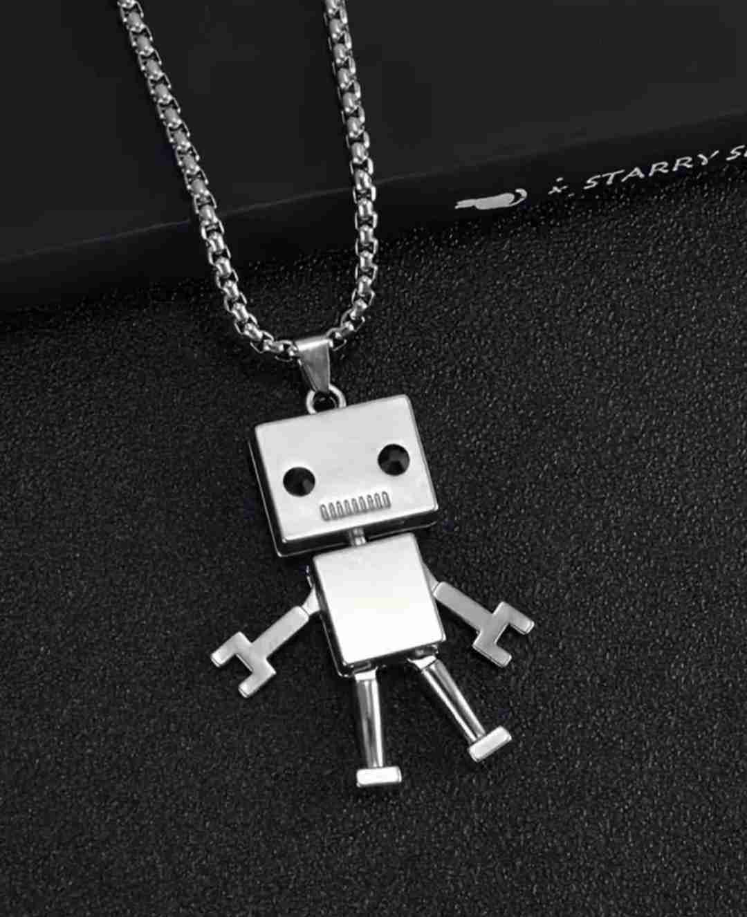 Collar con colgante de robot - miniatura 3