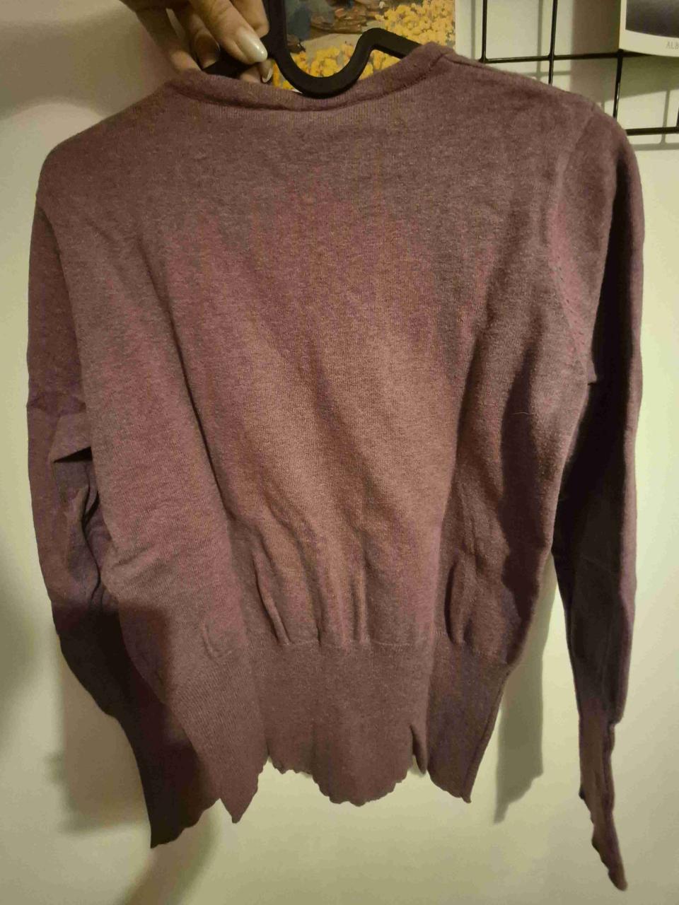 Cardigan morado manga larga - miniatura 3